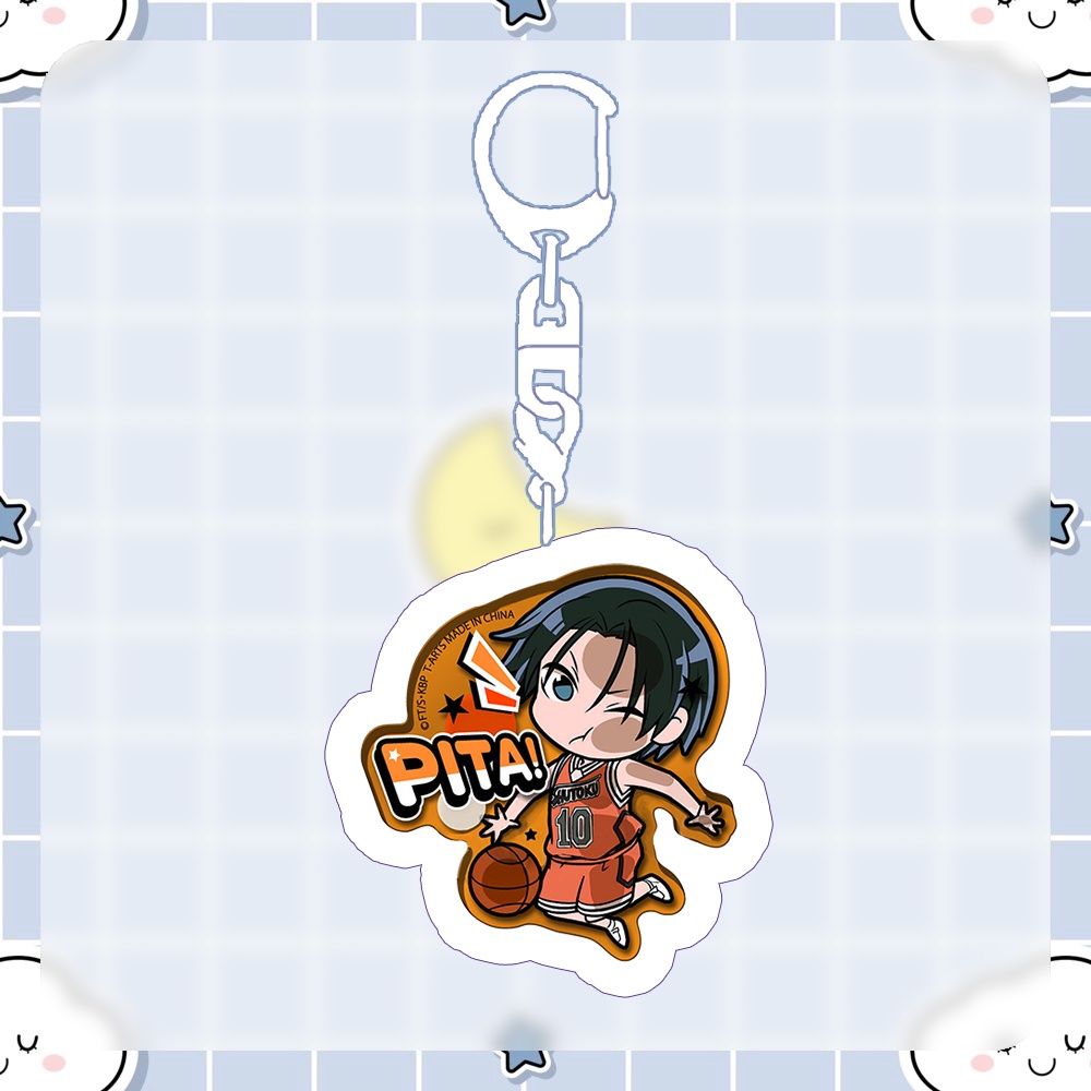 ( Mica trong acrylic ) Móc khóa Kuroko No Basket TUYỂN THỦ VÔ HÌNH ver PI.TA anime chibi xinh xắn bóng rổ