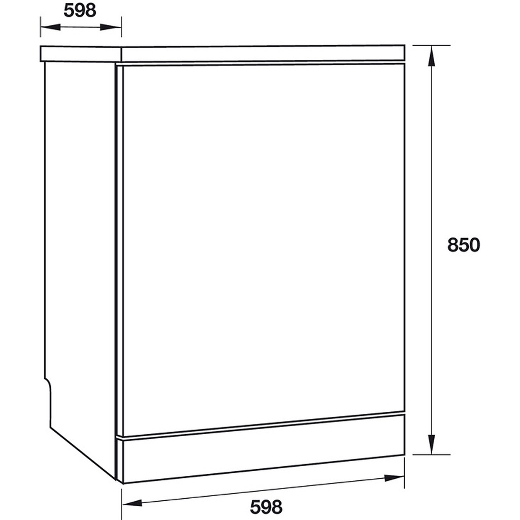 Máy rửa chén độc lập Hafele HDW-F60F/ 533.23.310  - Hàng chính hãng