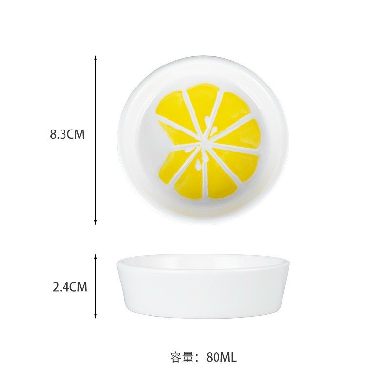 Bát sứ ăn dặm mini mẫu hoa quả siêu xinh, chất liệu cao cấp chịu nhiệt
