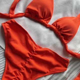 [BABY MONSTER - HÌNH THẬT] Bikini 2 mảnh Orange
