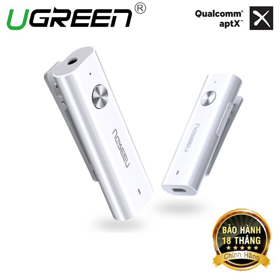 Bộ thu Bluetooth 5.0 Ugreen 40854 cho tai nghe, loa, hỗ trợ APTX - Hapustore