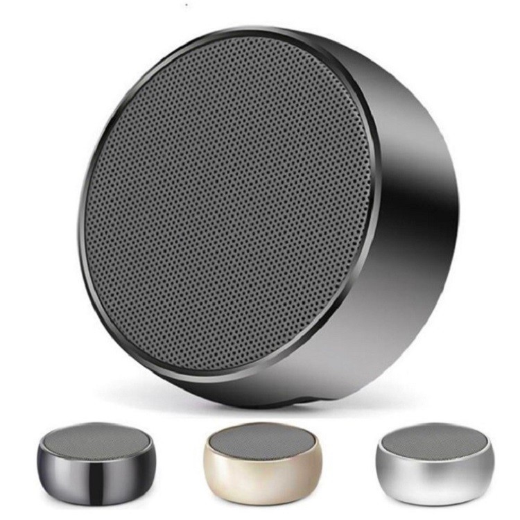 Loa Bluetooth, Loa Cầm Tay Mini Vỏ Kim Loại Âm Bass Cực Hay Nghe Nhạc Cực Đã Hỗ Trợ Kết Nối Thẻ Nhớ Tf Và Cổng 3.5