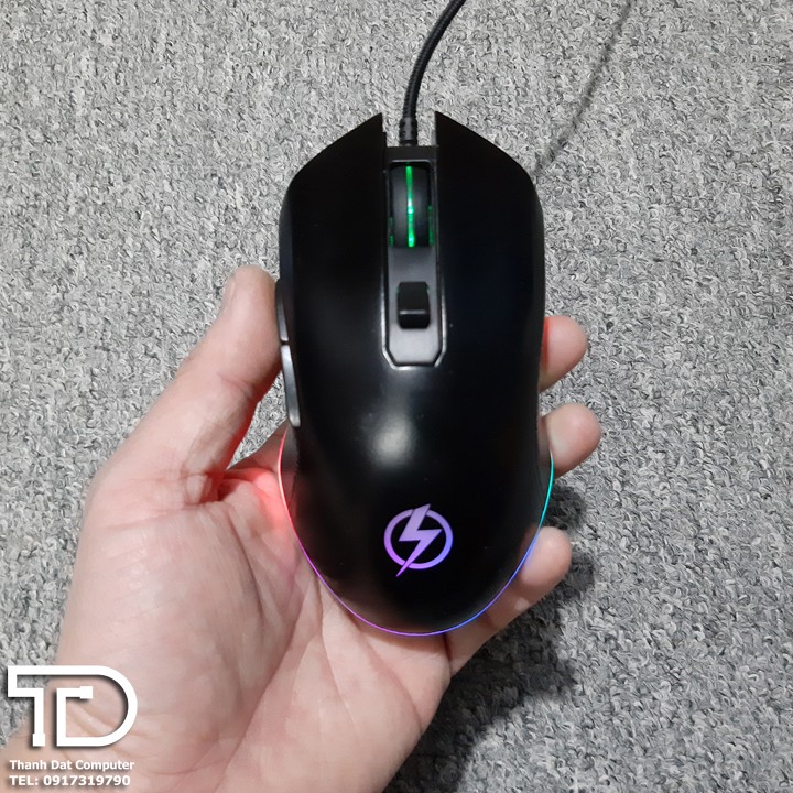 Chuột máy tính chơi game Lightning GX686 Led RGB cũ