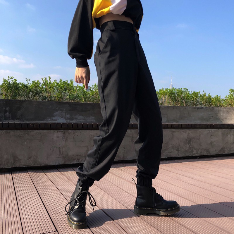 ( ORDER ) Quần jogger kaki box pant đáy cao unisex ulzzang oversize street style Hàn Quốc