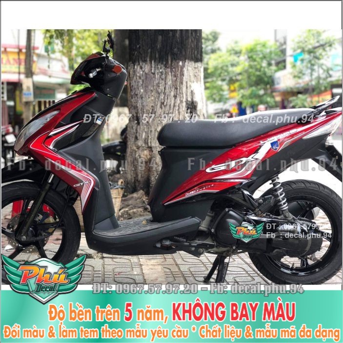 Tem rời Luvias đỏ trắng GTR (H) -1