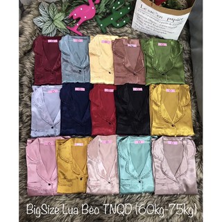 (BigSize Lụa) Đồ Bộ BigSize Pijama Lụa Bèo TNQD