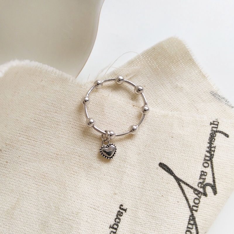 Nhẫn Hình Trái Tim Nhỏ Phong Cách Baroque 22220