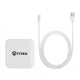 Combo: củ sạc liền dây 2 cổng titan - sc02