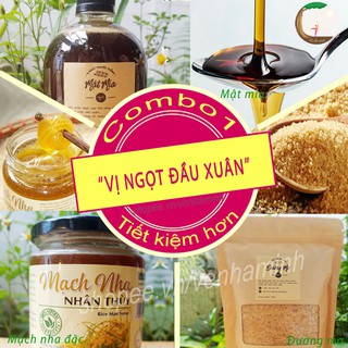 [COMBO TIẾT KIỆM] VỊ NGỌT ĐẦU XUÂN : mật mía, mạch nha, đường cát vàng, đường phèn, đường mía thô