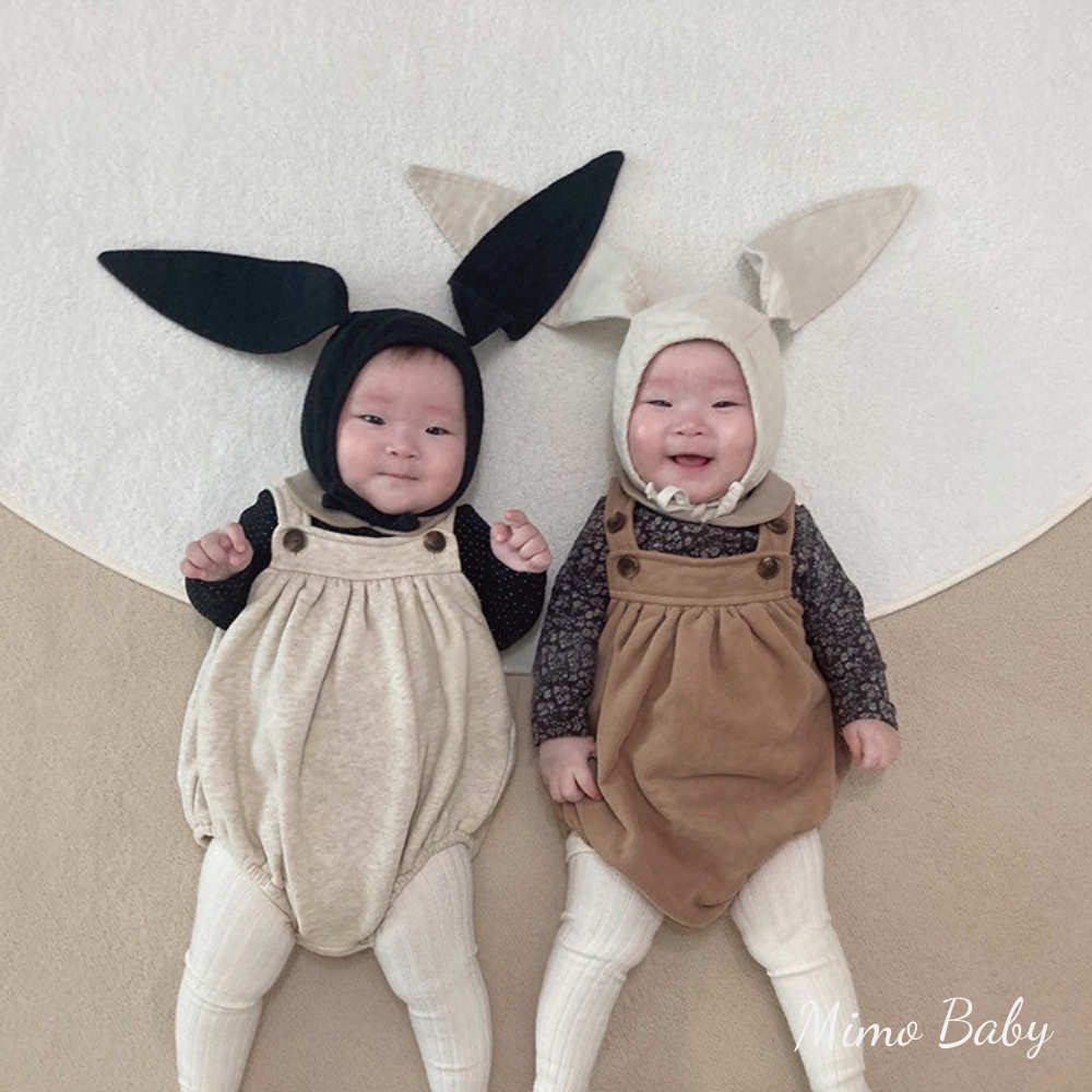 Quần yếm, romper nỉ đáng yêu phong cách hàn quốc bbamma cho bé mimo baby QA02