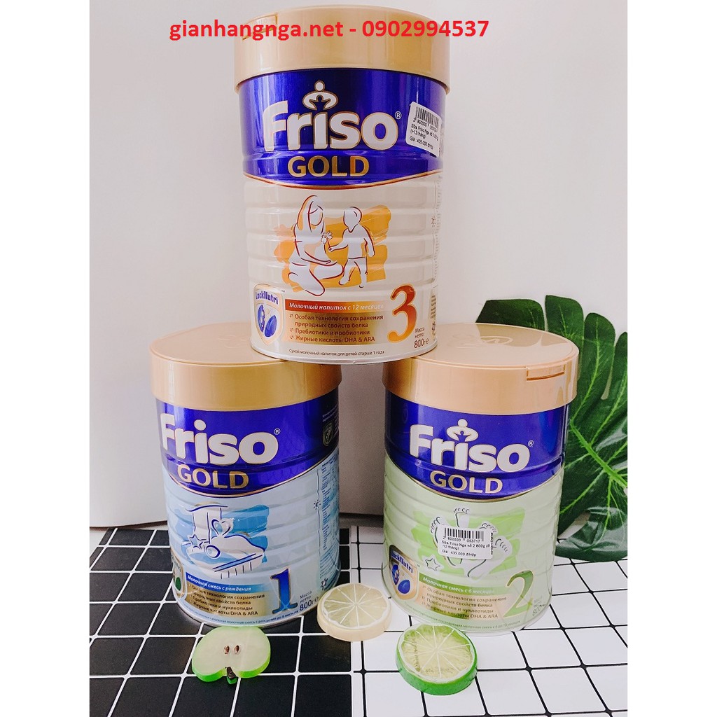 Sữa bột Friso Gold Nga hộp 800gr VÀ 400GR
