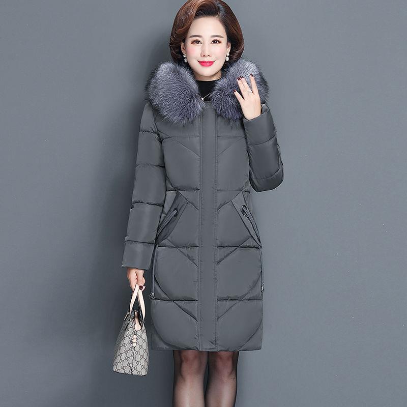Áo Khoác Phao Lót cotton size Lớn Thời Trang Cho Phụ Nữ Trung Niên 200 jin plus