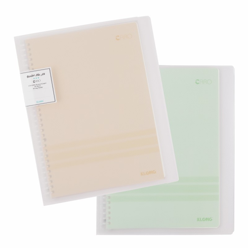 Sổ còng Klong A4 giấy caro/ dot gird/ kẻ ngang tùy chọn, ruột giấy refill binder Klong nhiều loại