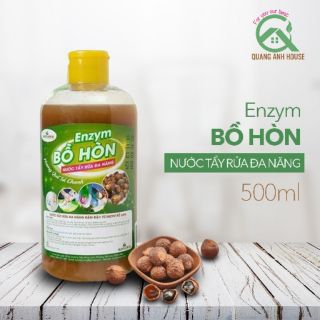 Dung Dịch Tẩy Rửa Đa Năng Enzyme Bồ Hòn Quế Đậm Đặc HUNA'S HOME 500ml