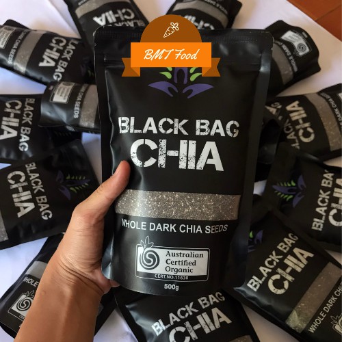 500g Hạt Chia Úc Organic Chia Seeds Túi Đen