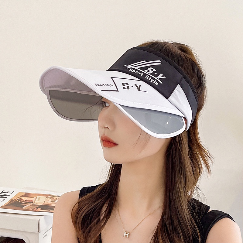 Mũ Nửa Đầu Chống Tia Uv Có Thể Thu Gọn Che Mặt Cho Nữ