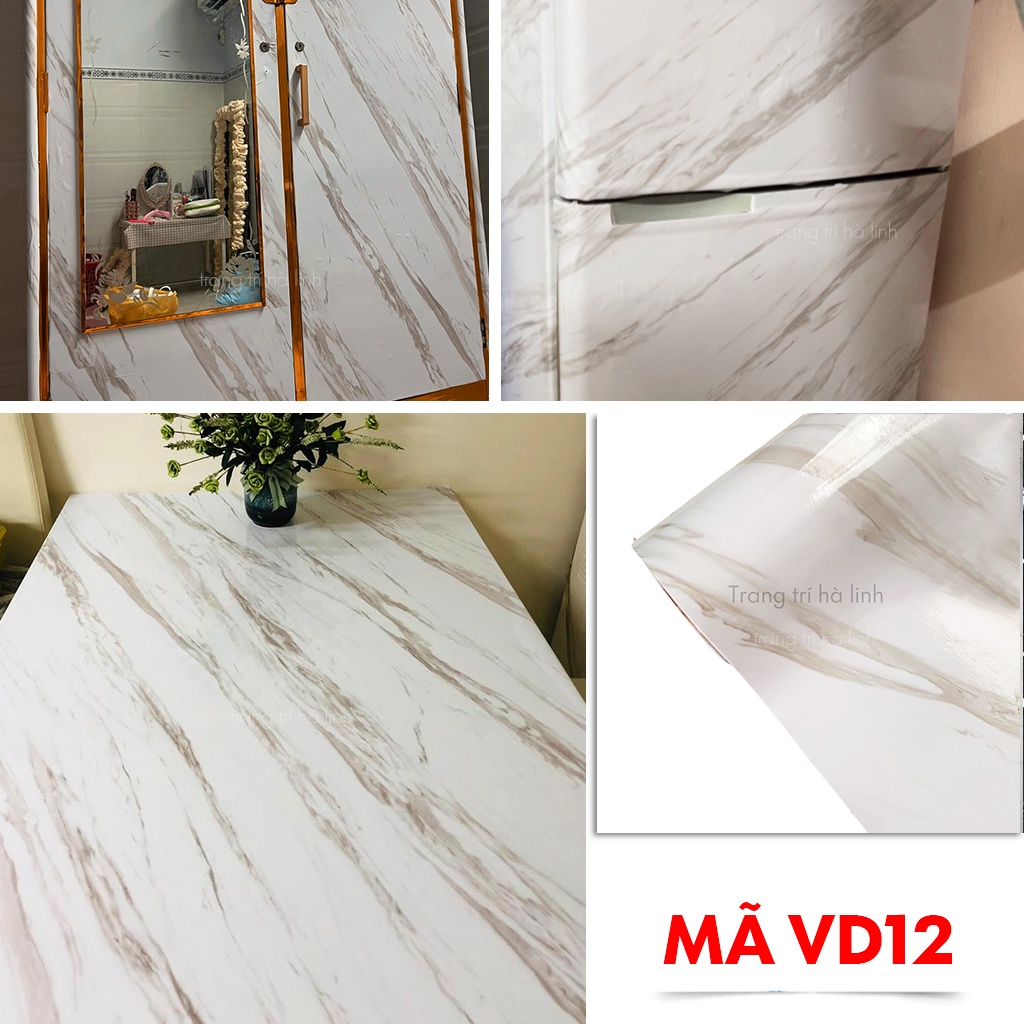 Decal giả vân đá chống dầu mỡ dán bếp tủ mặt bàn tường nhiều mẫu đẹp giá rẻ