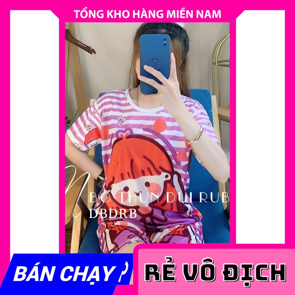 Bộ thun gia đình chất mềm mịn mát in bò sữa in hoạt hình dễ thương Đồ bộ cho bé full size từ 5 ký đến 60 ký