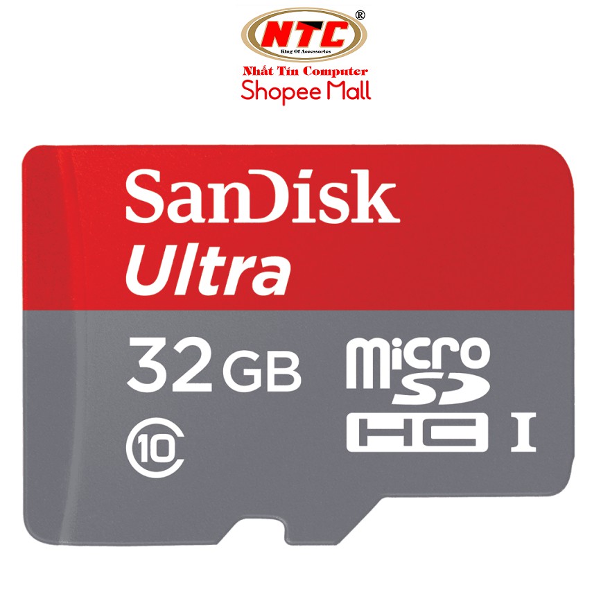 Thẻ nhớ MicroSDHC SanDisk Ultra 32GB 80MB/s - Không Box (Màu ĐỎ)