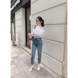 Quần bò Boyfriend gập gấu 056 QB232 1994closet