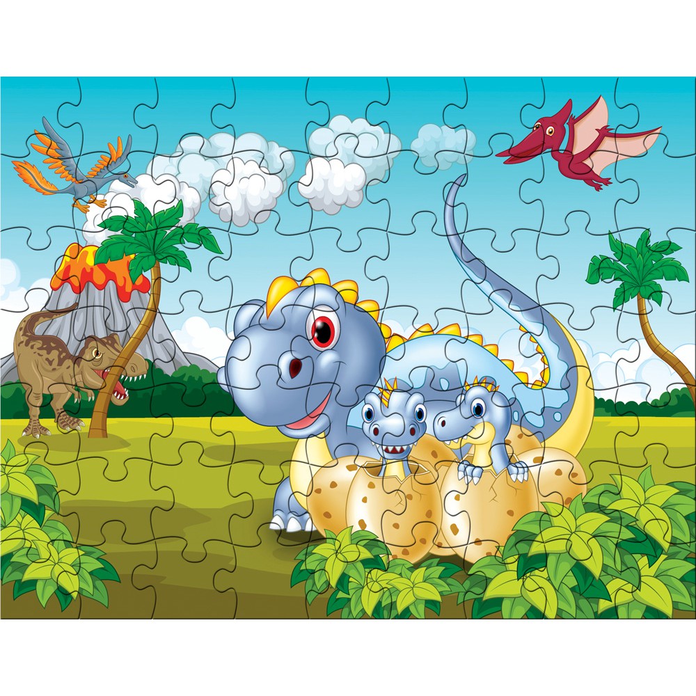 Tranh xếp hình Tia Sáng Jigsaw Puzzle 063 mảnh mảnh phát triển trí tuệ cho bé - KỶ KHỦNG LONG - MSP: 063-146