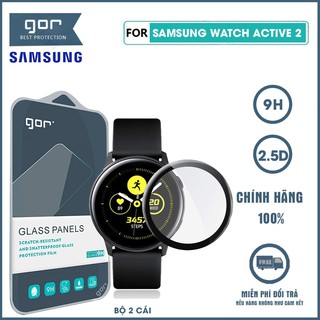 Kính cường lực Samsung Watch Active 2 44mm chính hãng Gor trong suốt bộ 2 chiếc