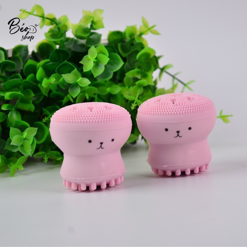 Miếng rửa mặt , bàn chải rửa mặt bạch tuộc silicon làm sạch da | BigBuy360 - bigbuy360.vn