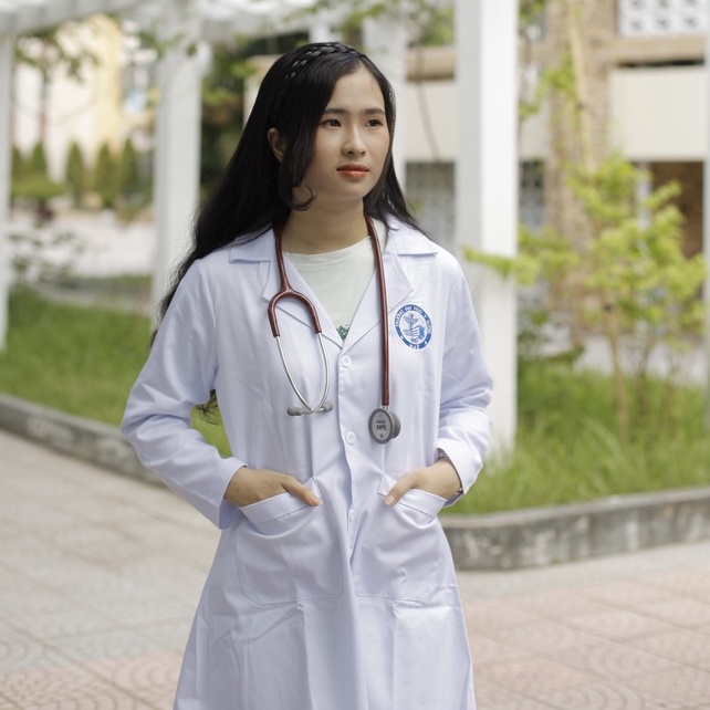 Áo blouse nam nữ theo size in logo/tên theo yêu cầu miễn phí vải kaki co giãn cao cấp