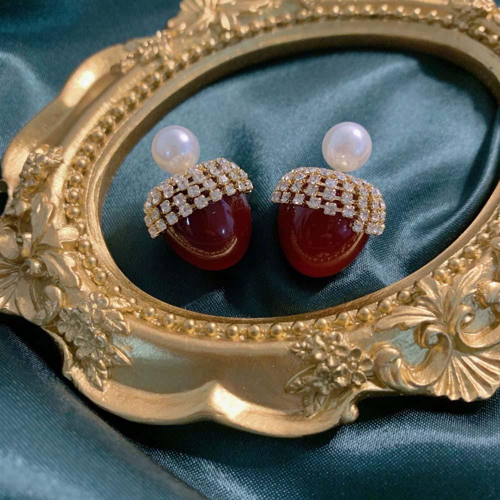 Bông Tai Hợp Kim Kiểu Dáng Năm Mới Xinh Xắn