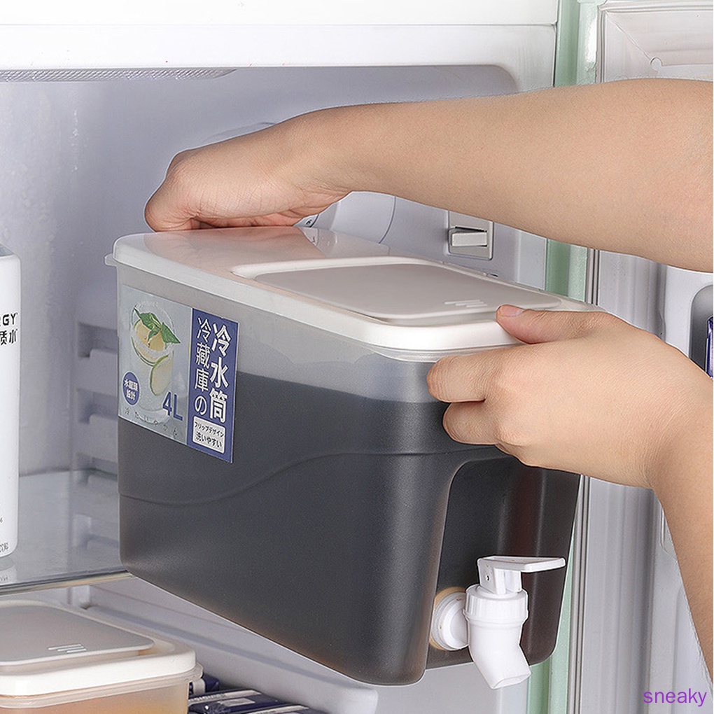 Thùng Đựng Nước Ép 4l Có Vòi Tiện Dụng Cho Tủ Lạnh