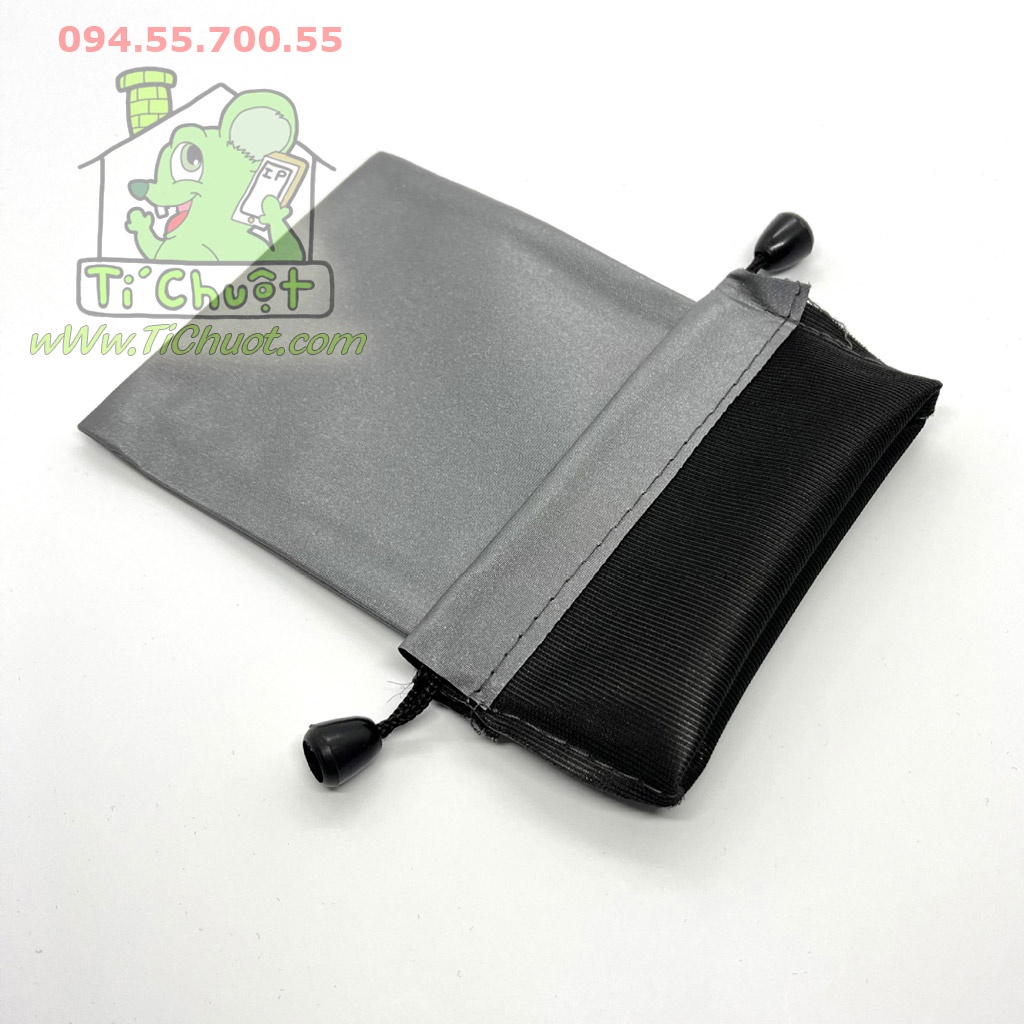 Túi Dây Rút Vải Bóng Chống Thấm Nước Đựng Phụ Kiện Điện Thoại, Pin Sạc Dự Phòng, Tai Nghe