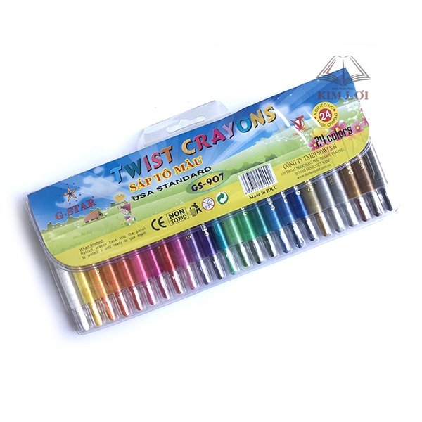Sáp Vặn GSTAR GS-907 24 Màu Ngắn