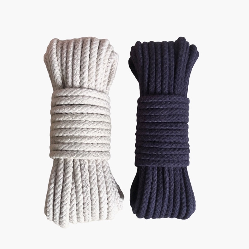 20 mét - Dây cotton 4mm mắc na lõi gộp siêu chắc dùng làm macrame, trang trí, thời trang, căng lều, dây phơi