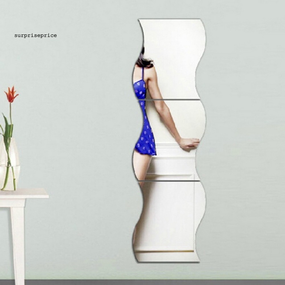 Set 6 giấy dán tường tráng gương trang trí nghệ thuật