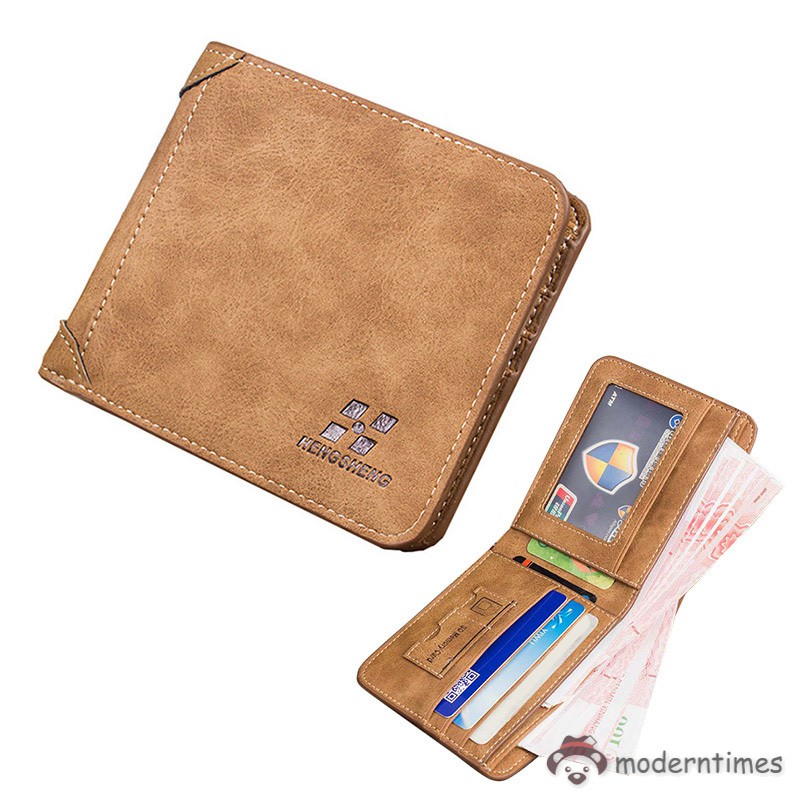 Ví Da Pu Phong Cách Vintage Cho Nam