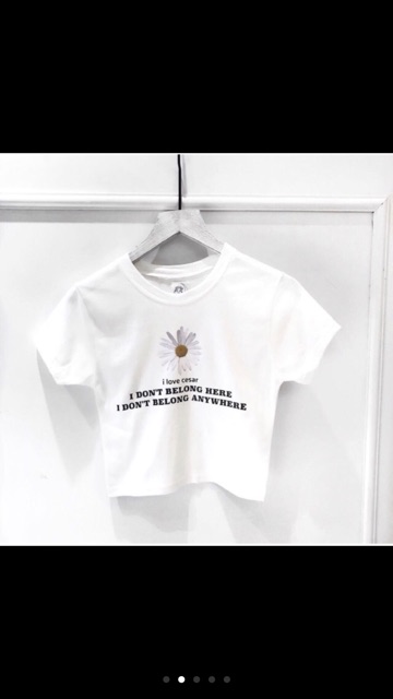 Áo croptop hoa cúc