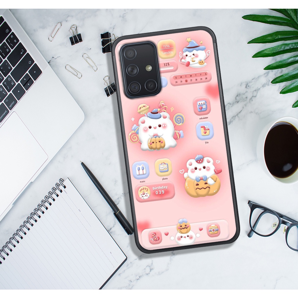ỐP LƯNG SAMSUNG A31 - A51 - A71 - M51 , IN HÌNH GẤU NÂU CHOCOLATE ĐÁNG YÊU.
