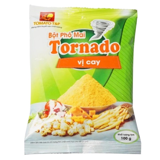 500Gr Bột Phô Mai lắc vị cay Tornado (5 túi 100G)