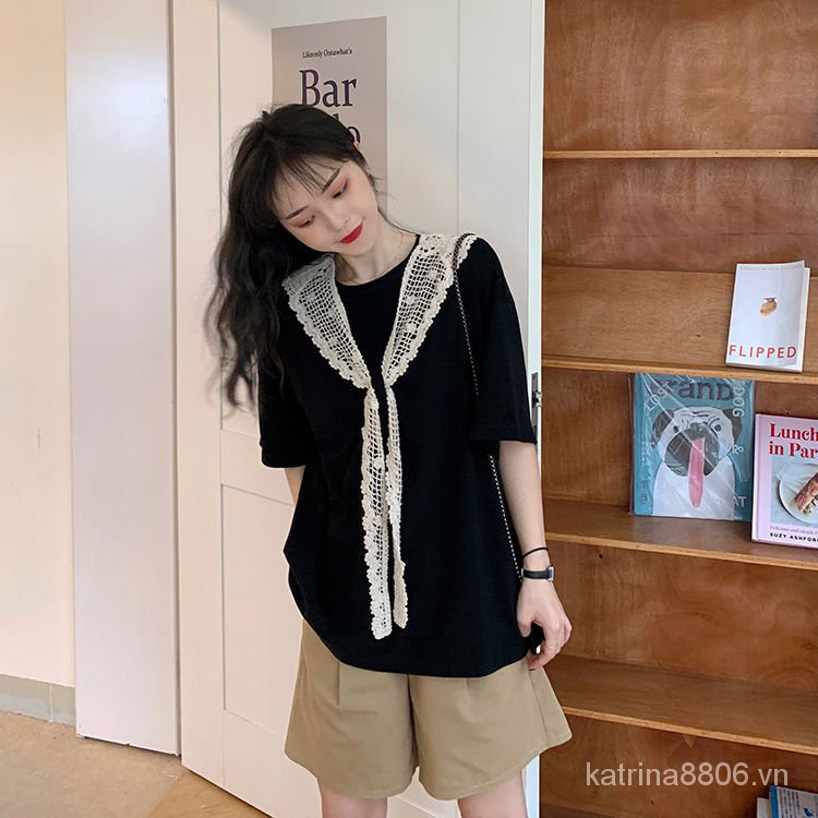 Set áo thun và quần ngắn lưng cao ống rộng phong cách Hàn Quốc dành cho nữ
 | BigBuy360 - bigbuy360.vn