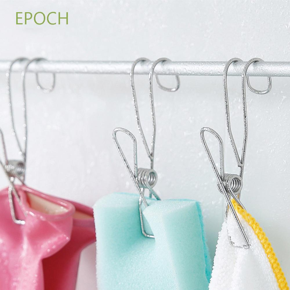 Epoch Set 10 / 20 Kẹp Quần Áo Bằng Kim Loại Chống Gió Tiện Dụng