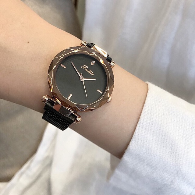 (Thanh lý 289k-&gt; 189k) Đồng Hồ Nữ 8053TL Dây Thép Lụa Nam Châm Cao Cấp Chính Hãng