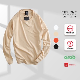Áo thun nam tay dài MKCLEVER chất liệu cotton co giãn, giữ ấm, màu sắc trẻ trung năng động