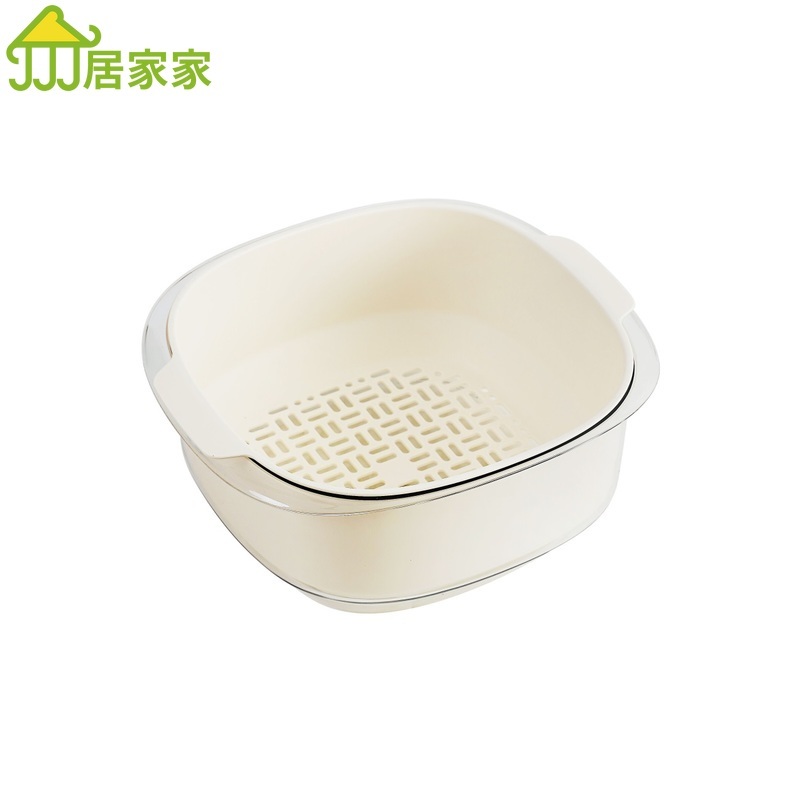 Rổ Rửa Rau Củ Quả Hai Lớp Tiện Lợi