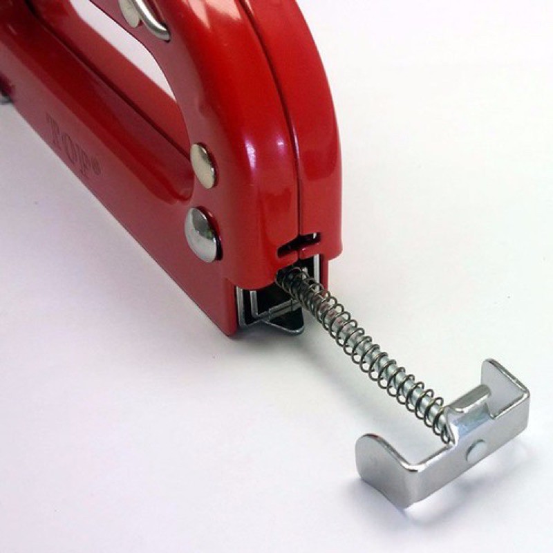 Kìm bấm gỗ - Dụng cụ bắn đinh ghim TOP cầm tay có điều chỉnh tăng lực - Tặng hộp 5000 ghim 16/6