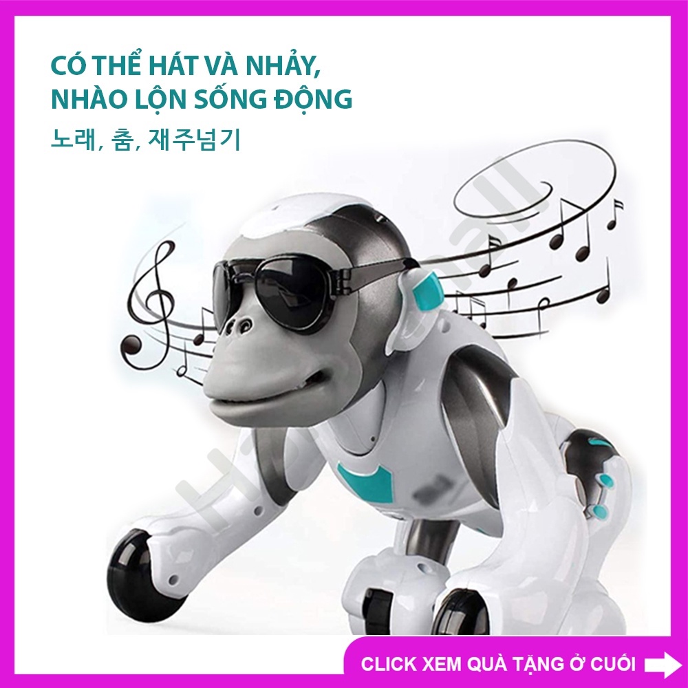 Đồ chơi khỉ robot điều khiển từ xa hát và nhảy múa nhào lộn kể chuyện Đồ chơi cao cấp nội địa Trung