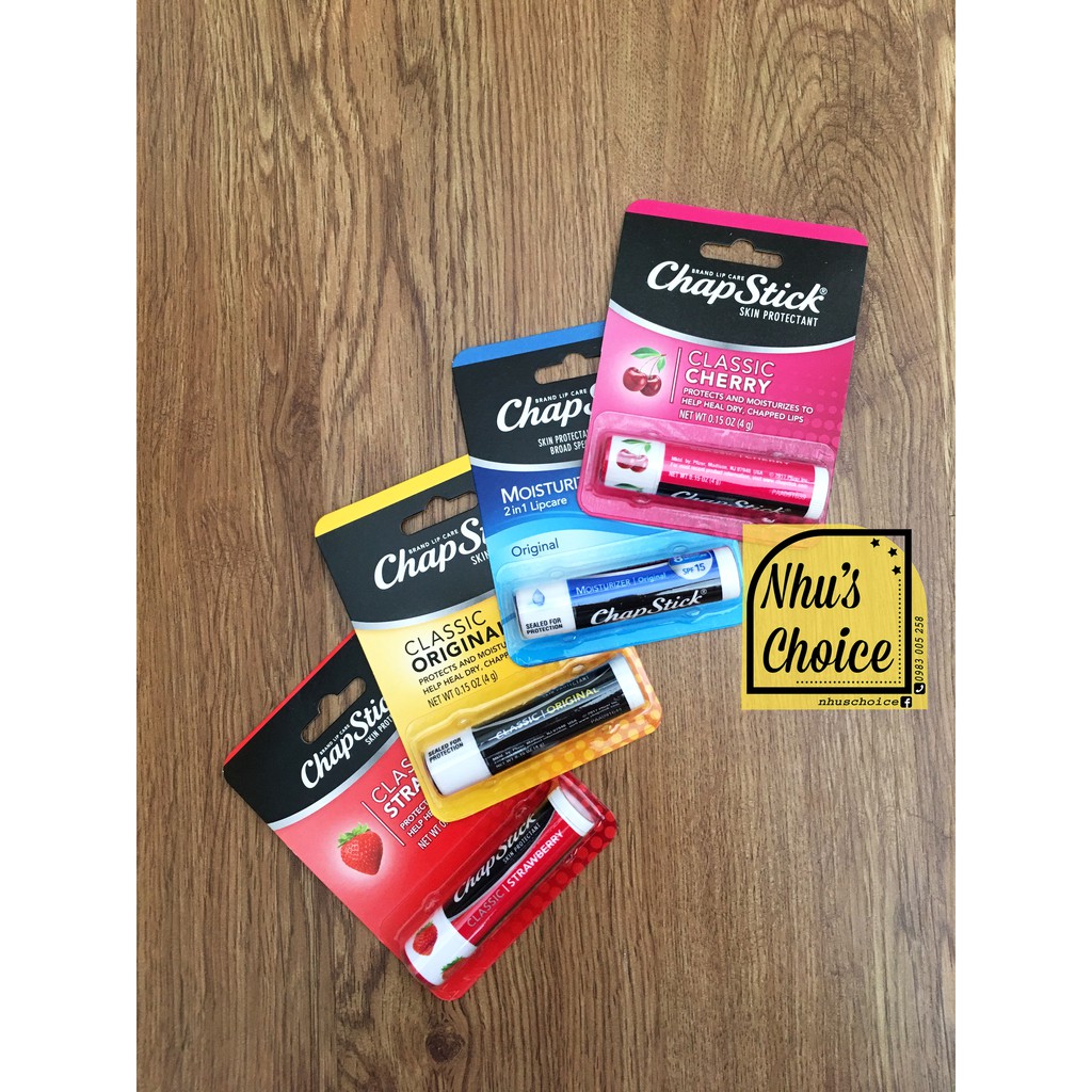 1 thỏi Son dưỡng môi Chapstick Skin Protectant Lip Balm 4g