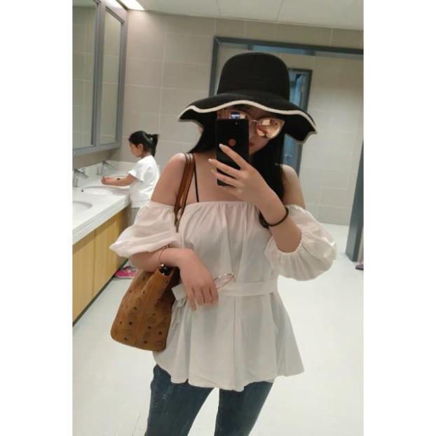 ORDER  - Áo trễ vai tay bồng 2 dây ulzzang Bigsize 4XL - kèm ảnh thật 😍