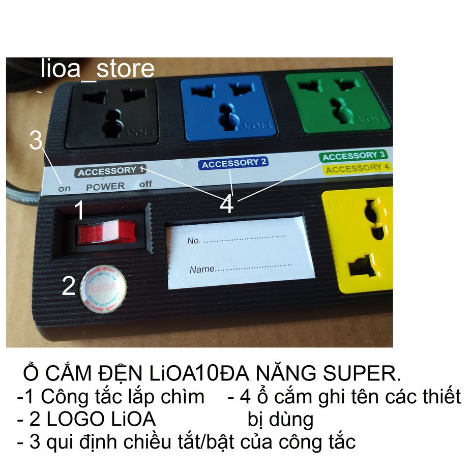 Ổ CẮM ĐIỆN LiOA 10 ĐA NĂNG SUPER