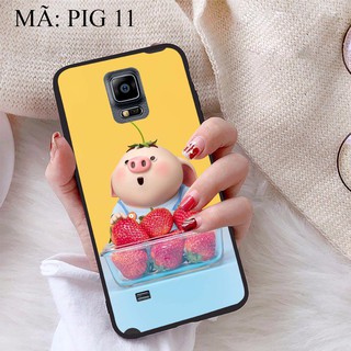 Ốp lưng Samsung Note 4 viền dẻo TPU BST Pig Cute