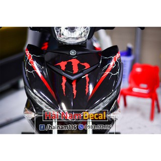 Tem Trùm Exciter 150 Đen Đỏ Monster